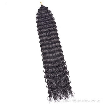New Arrival 18''Water Wave Italian Curl Afro Heat Resistant Synthetic Crochet Braiding Synthetic Hair Crochet Braids
